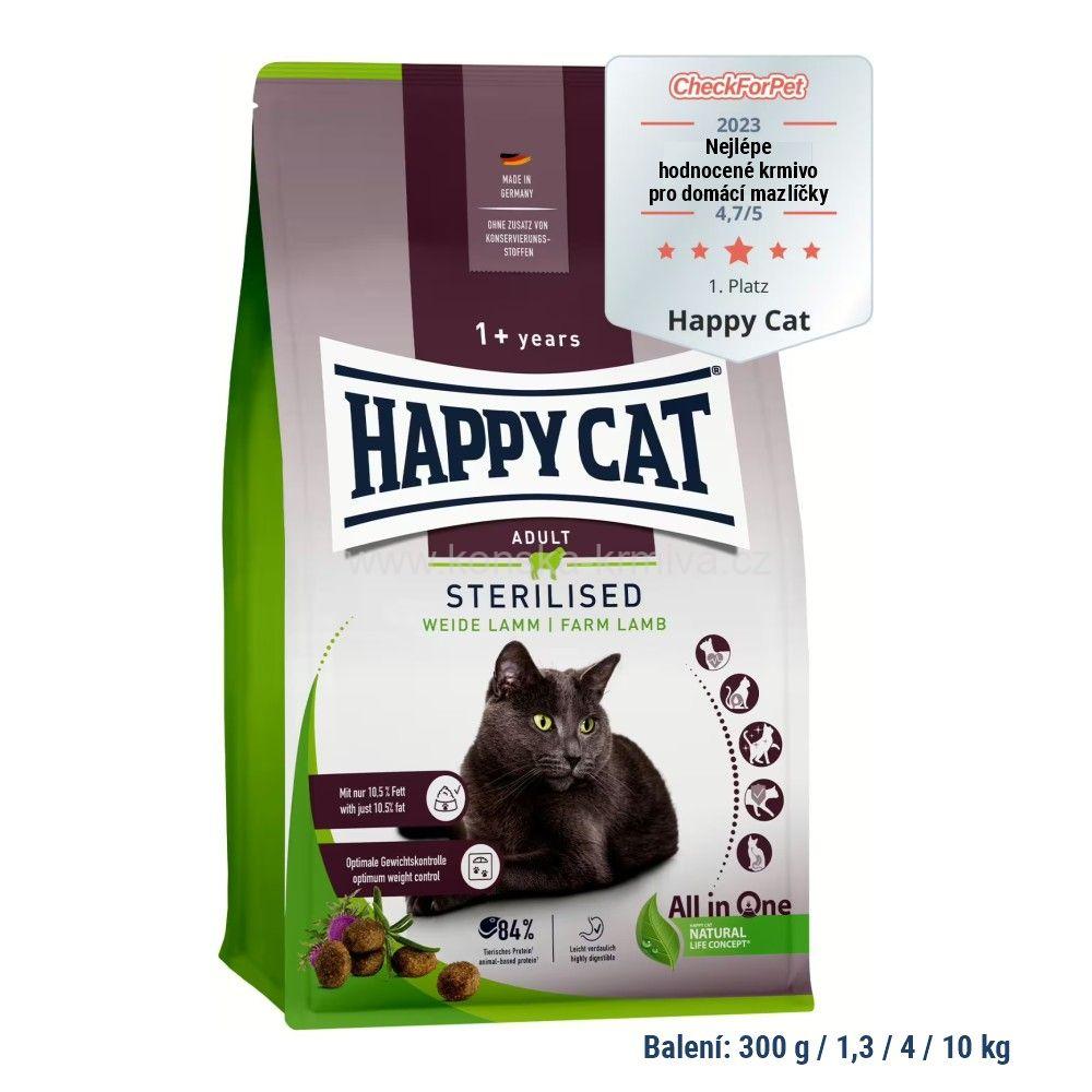 Happy Cat Sterilised - Weide-Lamm / Jehnečí