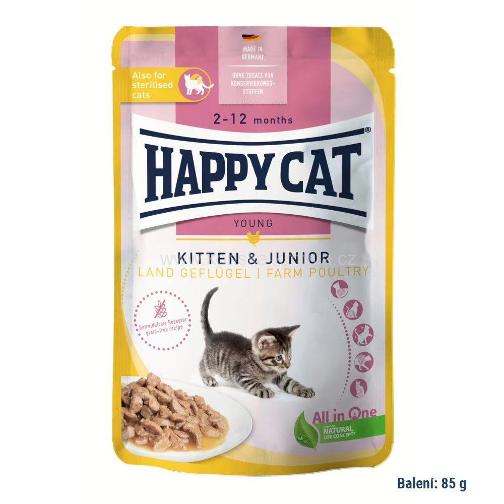 HC Kapsička - Kitten & Junior Drůbež 85 g / Land-Geflügel