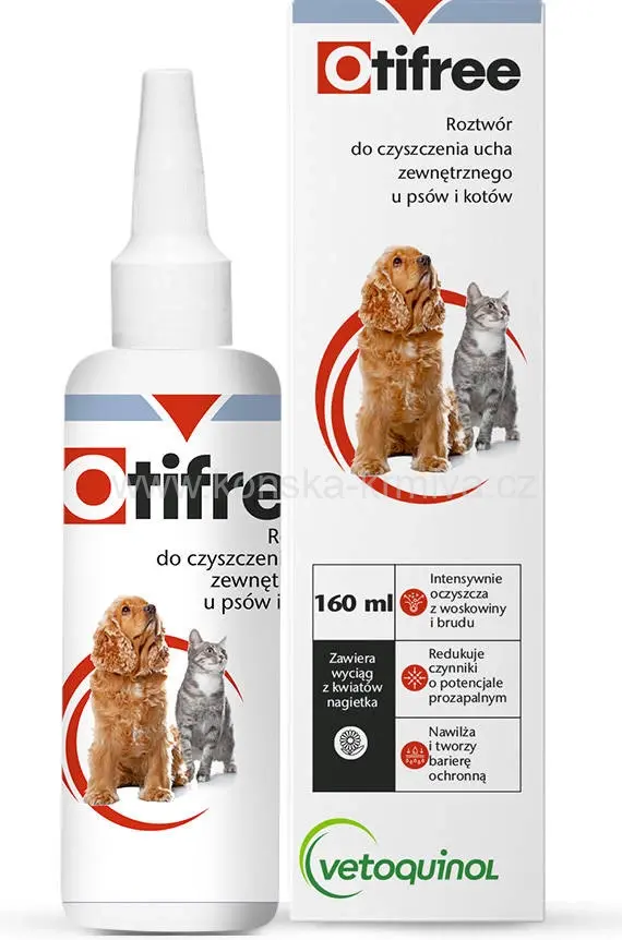 Otifree na čištění uší pro psy a kočky gtt 60ml