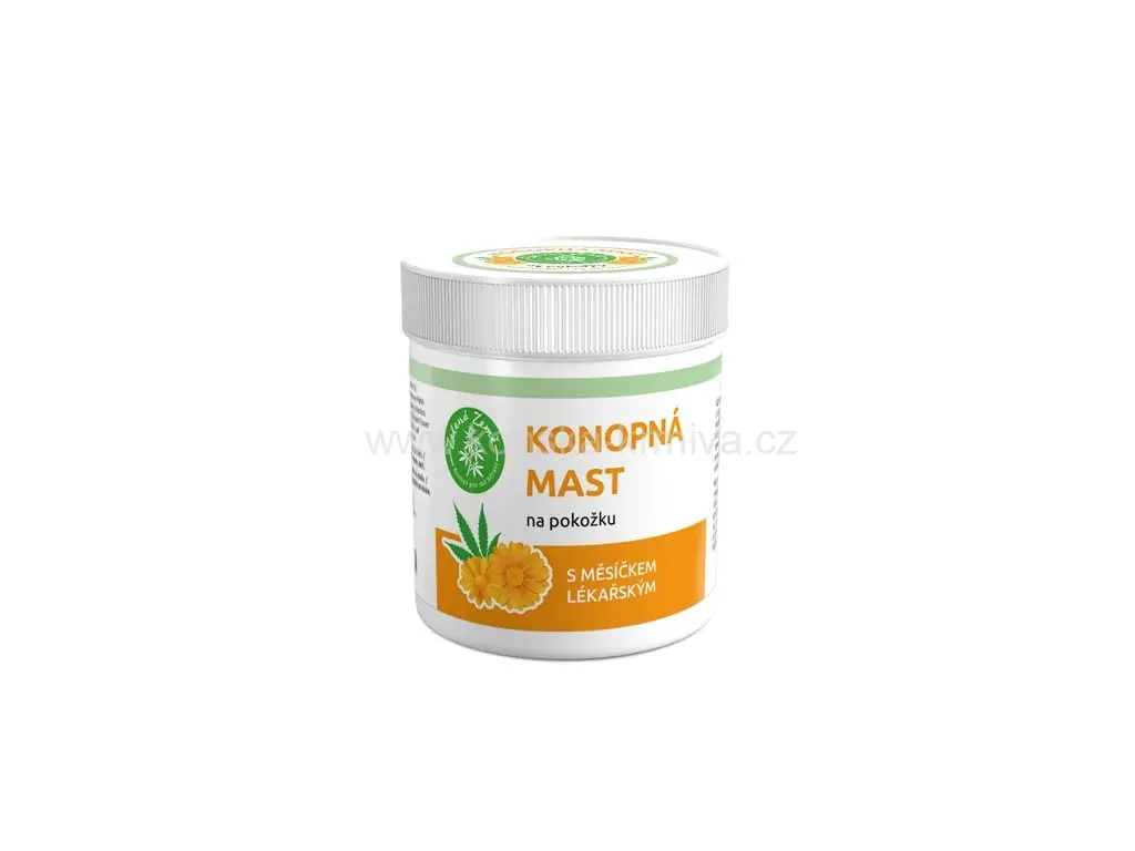 Konopná mast na kůži s měsíčkem 100 ml