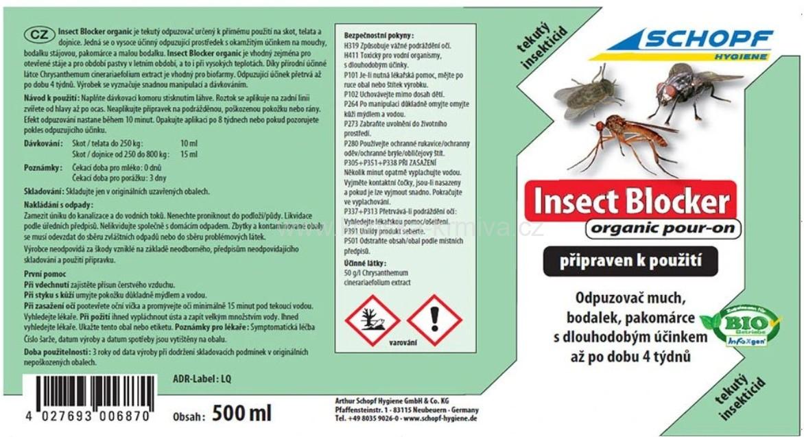 Schopf - Insect Blocker Organic pour-on
