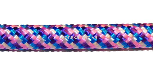 Provazová ohlávka BASIC VÍCEBAREVNÁ- s jádrem 8mm